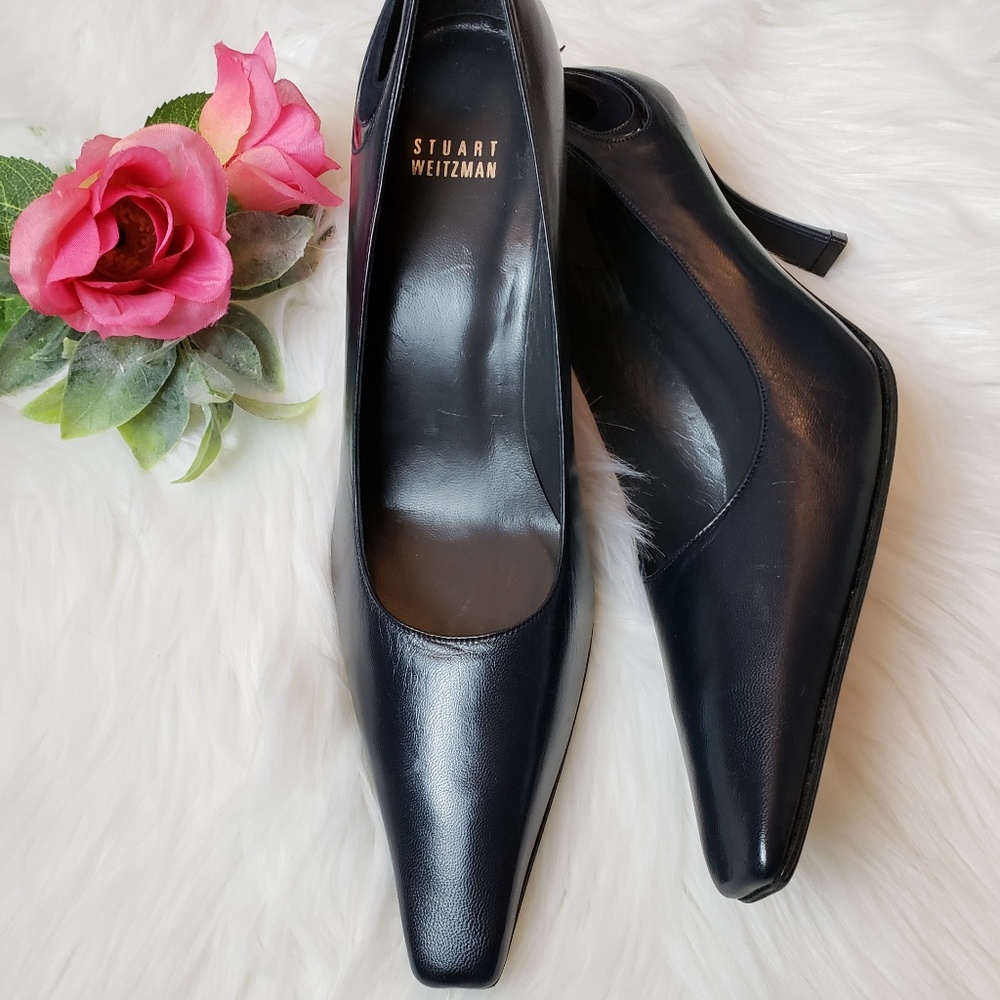 EUC Stuart Weitzman leather pumps, sz 8.5